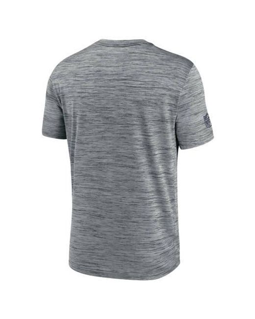 Nike Gray Chicago Bears Sideline Velocity Performance T-Shirt for men