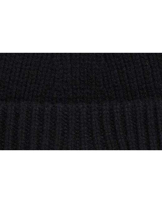 Acne Black Pana Face Wool & Yak Hair Beanie for men