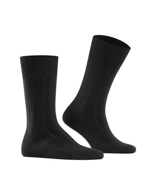 Falke Black Lhasa Wool Blend Socks for men