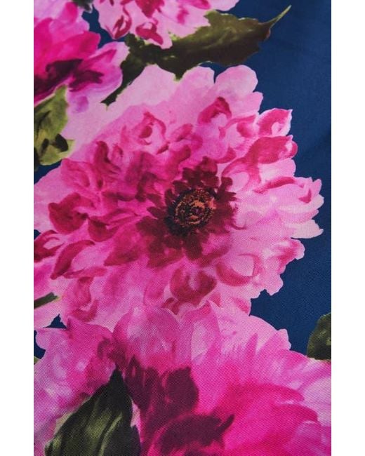 Kay Unger Blue Ina Belted Cocktail Dress