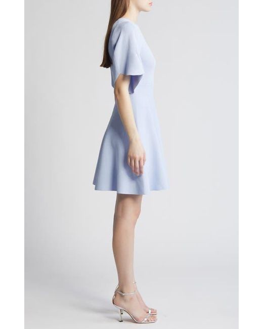 Ted Baker Olivia Rib Fit Flare Dress in Blue Lyst