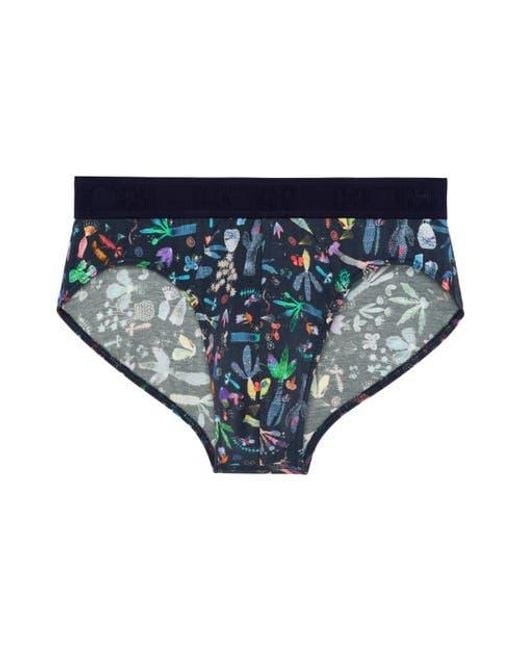 Hom Blue Cactée Mini Briefs for men