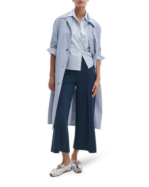 Rag & Bone Blue Irina Wide Leg Crop Pants