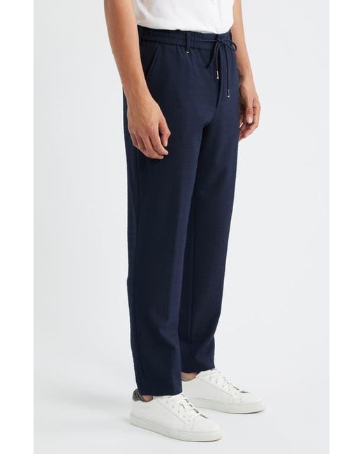 Boss Blue Perin Drawstring Pants for men