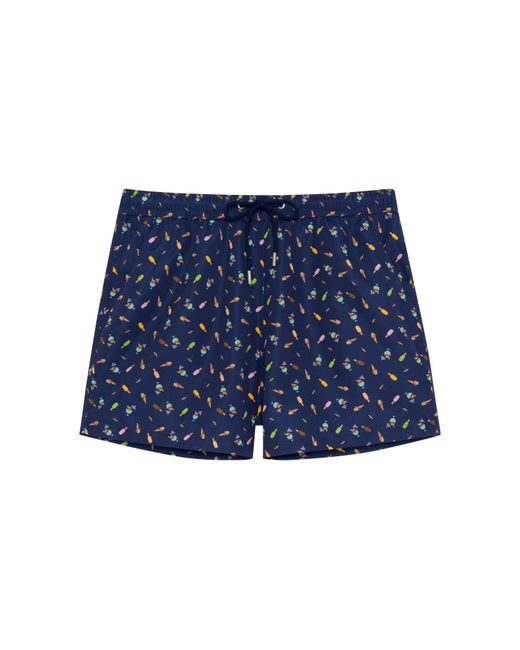 Hom Blue Summer Beach Boxer for men