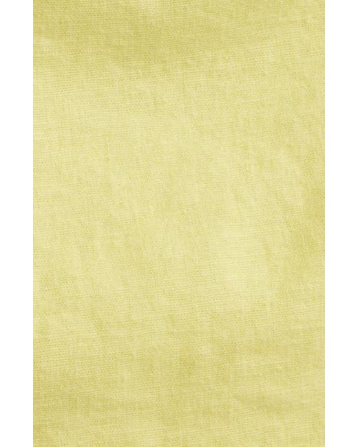 Open Edit Yellow Sleeveless Linen Blend Minidress