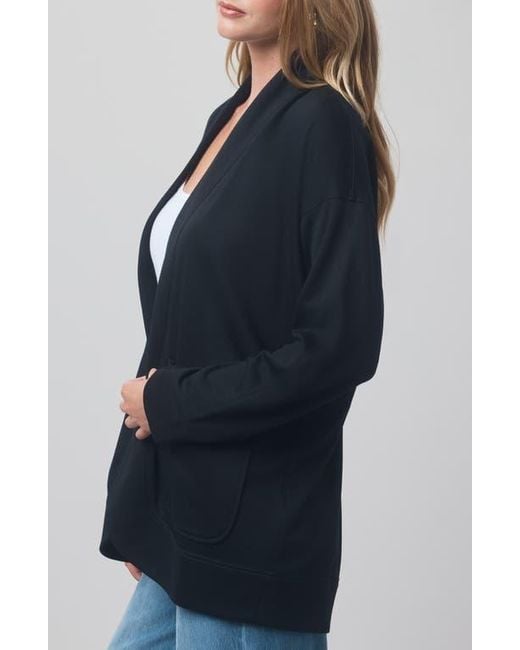 Splendid Blue X @Cellajaneblog Interlock Open Front Cardigan