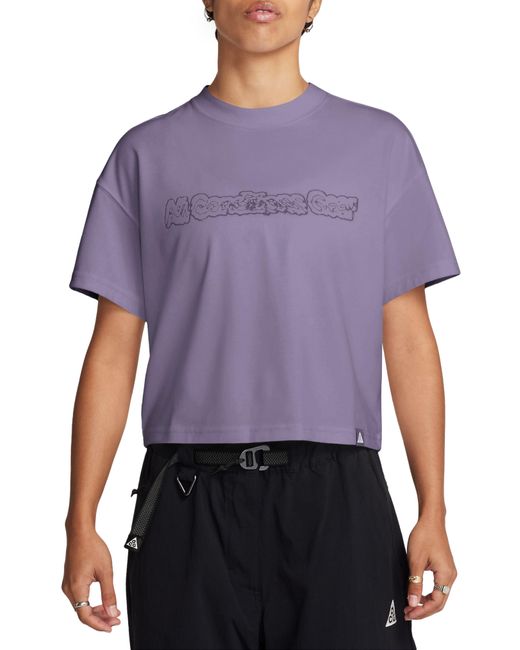 Nike Purple Dri-fit Adv Oversize Graphic T-shirt