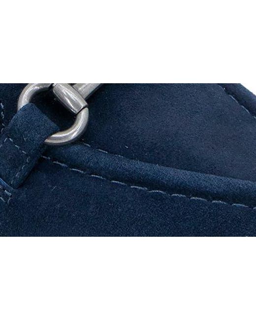 Gentle Souls Blue Dionne Pointed Toe Bit Loafer Pump