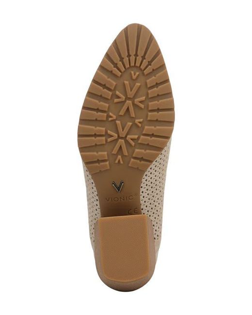 Vionic Brown Bethany Perforated Bootie
