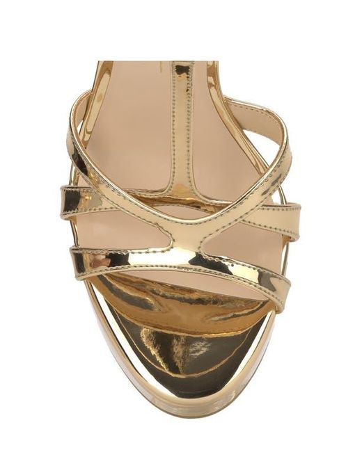 Jessica Simpson Metallic Sippete T-Strap Platform Sandal
