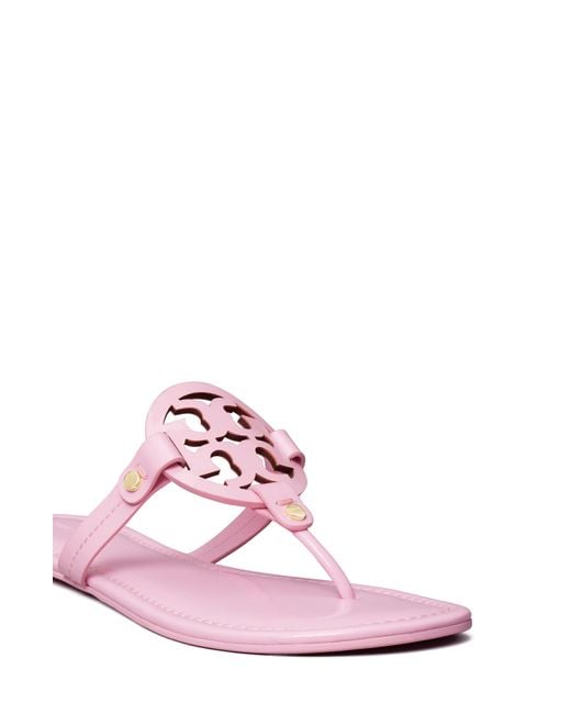 Tory Burch Pink Miller Thong Sandals