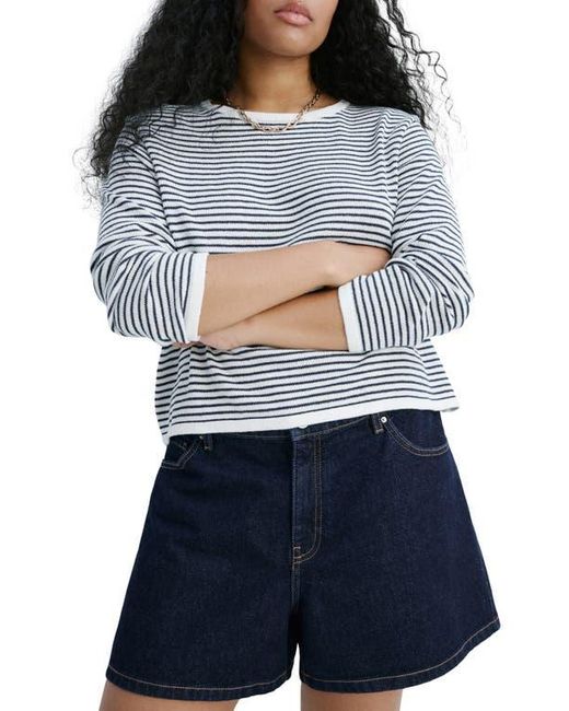 Mango Purple Stripe Sweater