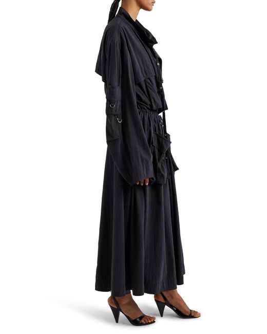 Isabel Marant Black Garance Oversize Trench Coat