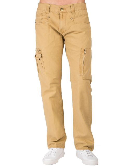 Level 7 Natural Cargo Jeans for men