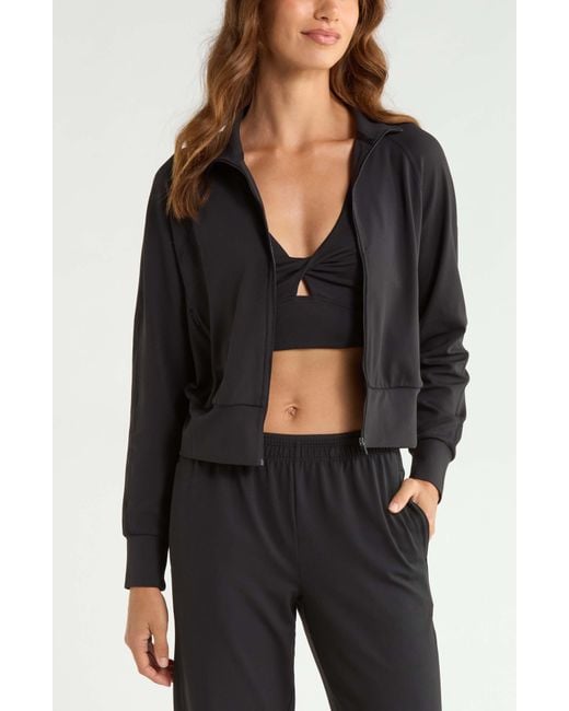Zella Black Zen Track Jacket