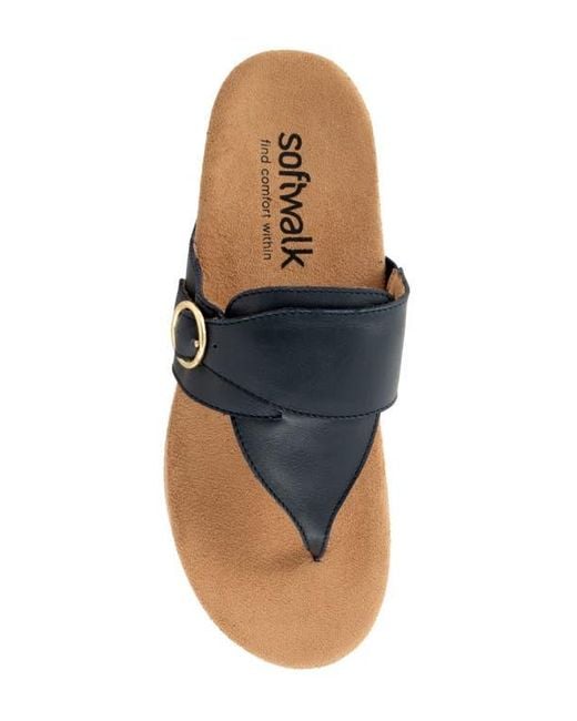Softwalk® Blue Belize 2.0 T-Strap Sandal