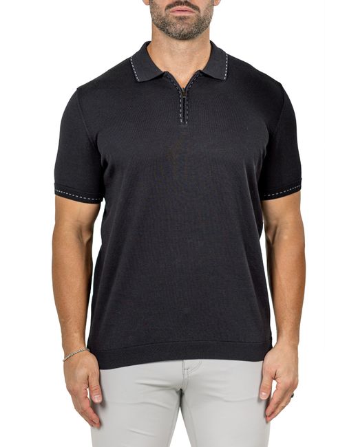 Maceoo Black Marthy Polo for men