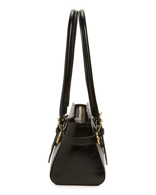 Reformation Black Dominique Leather Shoulder Bag