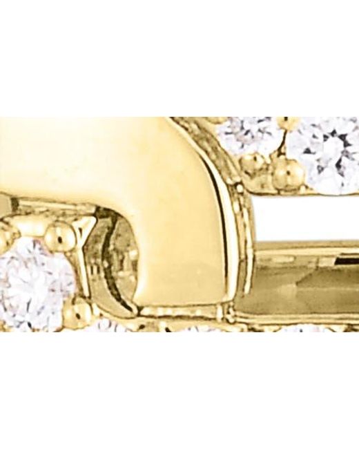 Roberto Coin Metallic Navarra Oro Classic Link Pavé Diamond Ring