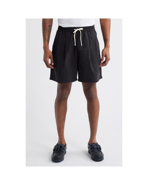 Standard Issue Blue Camp Pleated Shorts for men
