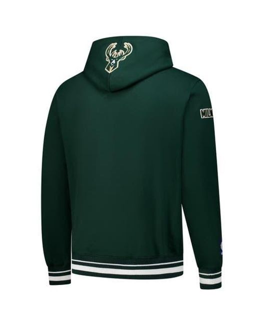 Pro Standard Green Milwaukee Bucks Area Code Pullover Hoodie for men