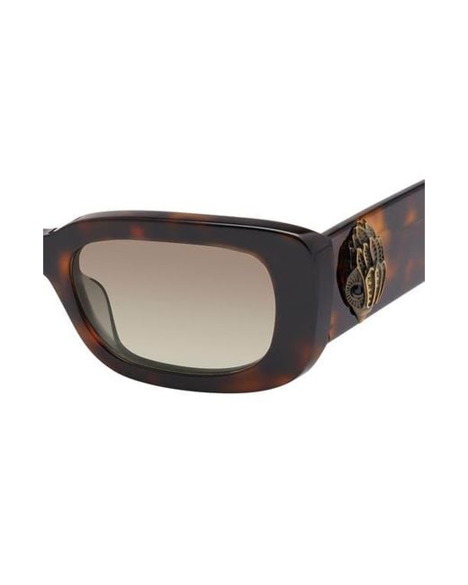 Kurt Geiger Brown 52Mm Rectangular Sunglasses