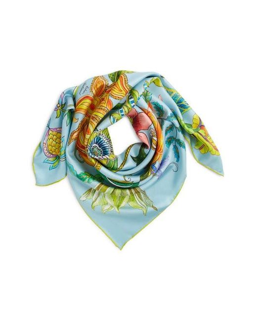 Echo Blue Sunkissed Silk Square Scarf