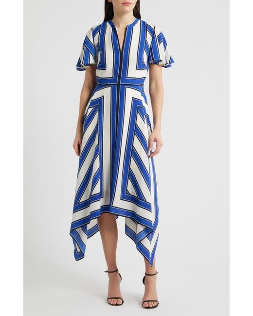 eliza j embellished high/low chiffon dress Eliza J Women's Embellished High-Low Gown - Navy