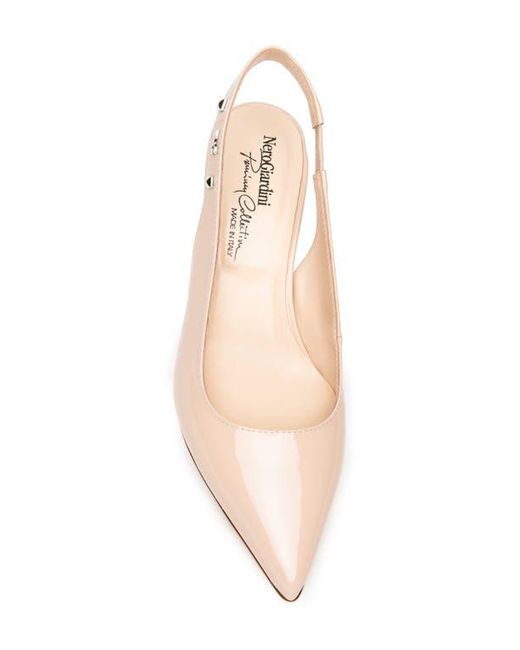Nero Giardini Pink Pointed Toe Slingback Pump