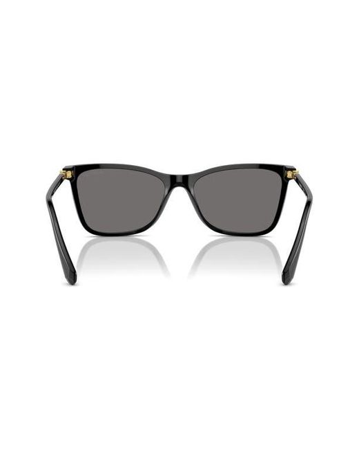 Swarovski Gray 55Mm Polarized Rectangular Sunglasses