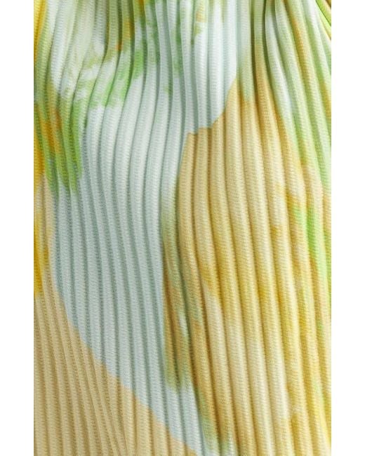Homme Plissé Issey Miyake Agate Pleated Pants in Yellow for Men | Lyst