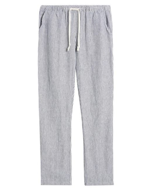 Alex Crane Gray Bo Linen Drawstring Pants for men