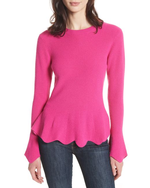 Ted Baker Pink Peplum Sweater