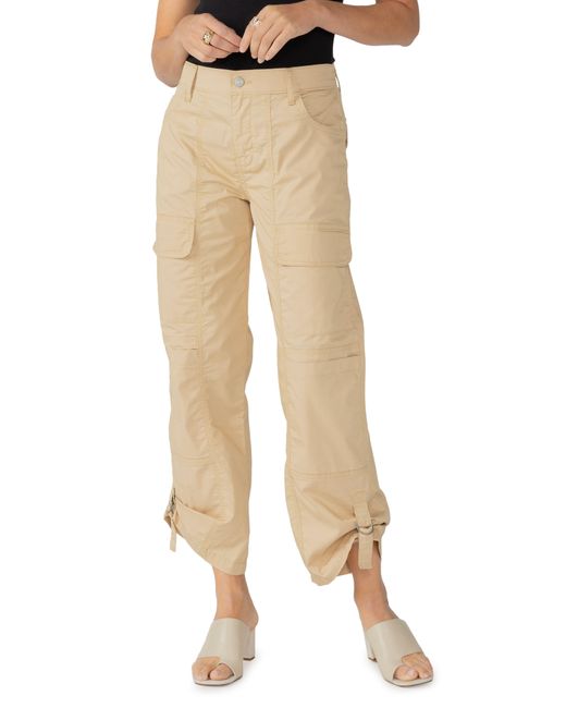 Sanctuary Cali Straight Leg Crop Cargo Pants in Natural Lyst