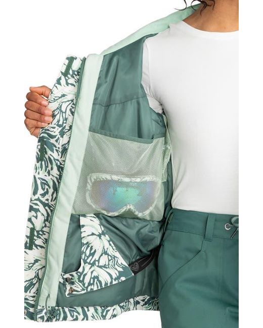 Roxy Green Jetty Waterproof Snow Jacket