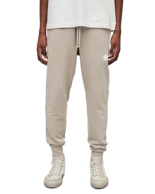AllSaints Refract Cotton joggers in Natural for Men | Lyst