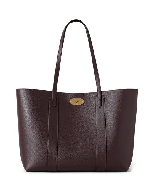Mulberry Purple Bayswater Leather Tote