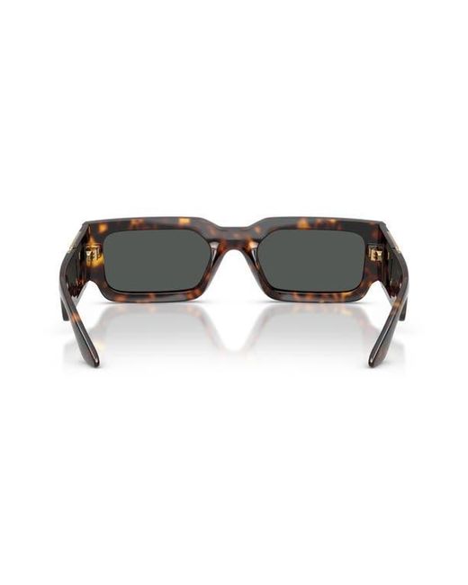 Versace Gray 54Mm Rectangular Sunglasses for men