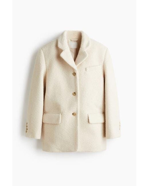 H&M Natural Single-Breasted Blazer