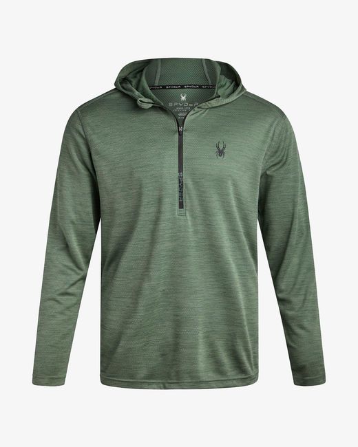 Spyder Green Knit Half Zip for men