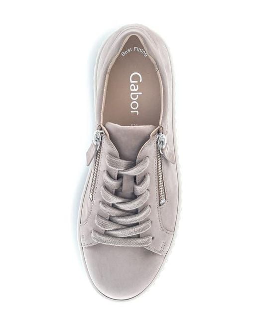 Gabor Gray 43.200 Platform Sneaker