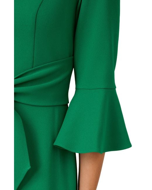 adrianna papell tie neck dress