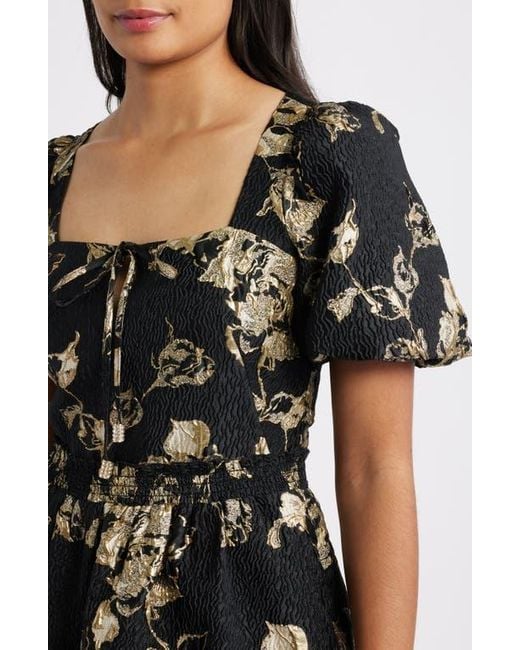 Vince Camuto Women's Black Metallic Floral Jacquard Dress - www.magambanetwork.com Vince Camuto Women's Black Metallic Floral Jacquard Dress - www.magambanetwork.com