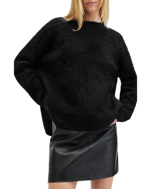 AllSaints Black Rebel Cashmere Crewneck Sweater