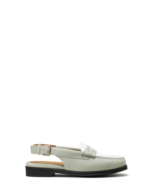 G.H.BASS White G. H.bass Easy Slingback Weejuns Loafer