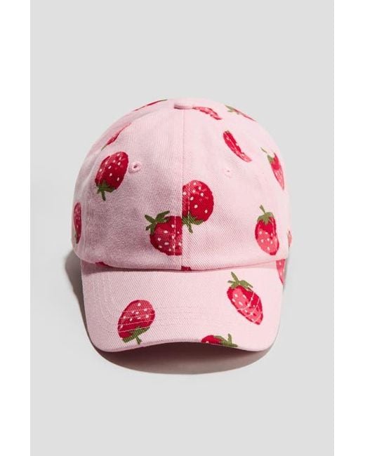 H&M Pink Cotton Twill Cap