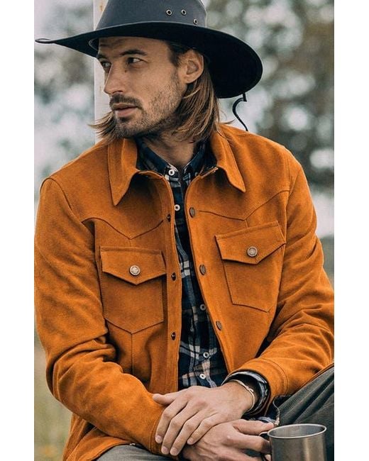 Last Wolf Brown Sequoia Trucker Jacket for men