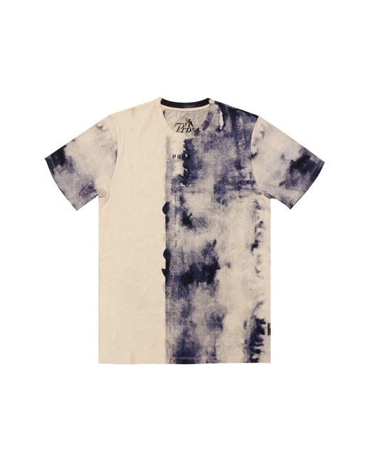 PRPS Blue Nana Tie Dye Graphic T-shirt for men