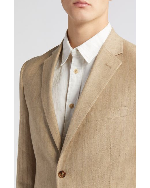 Billy Reid Natural Virgin Wool Blend Sport Coat for men